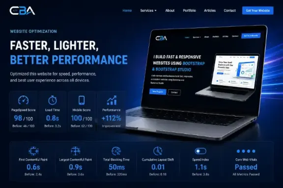 CodeByArif website speed optimization case study